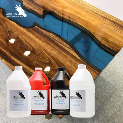 Teilepoxidharz Crystal Clear Art Resin Coatings 100% Körper-zwei für Stange Countertops