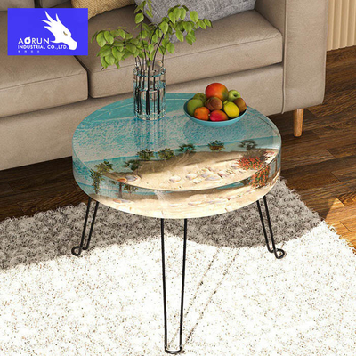 Art Work Epoxy Resin Canvas-Malerei/-boden des Handwerks-3D, der AB-Kleber beschichtet