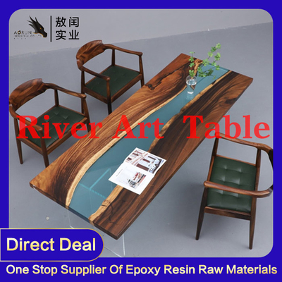 Keine gelb färbende Art Jewelry Clear Epoxy Resin-Tabellen-Form-Holzoberfläche