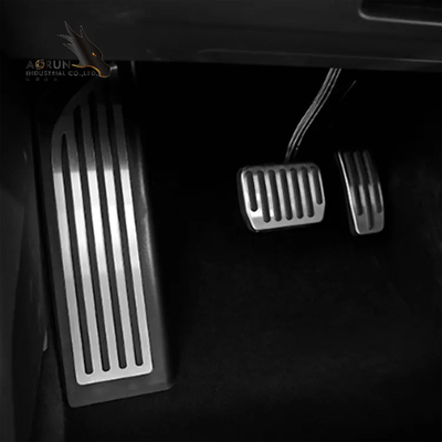 Zusatz-Aluminiumlegierungs-Gaspedal-Bremsrest-Tretauto-Fuß-Pedal füllt für Tesla Model 3 vorbildliches Y auf