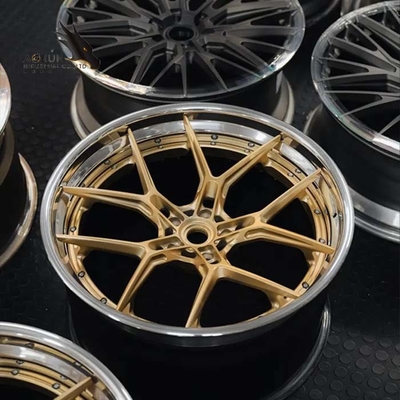 Kundengebundene Luxus-2-teilige 3-teilige geschmiedete Leichtmetallräder Monoblock für geschmiedete Rad-SpitzenRennwagen