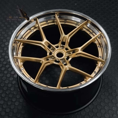 Kundengebundene Luxus-2-teilige 3-teilige geschmiedete Leichtmetallräder Monoblock für geschmiedete Rad-SpitzenRennwagen