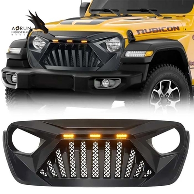 Auto-Grill für ABS Jeep Wranglers JL Haifisch-Grill 2018-2022 Front Bumper Grille Glossy Black US hat Aktien