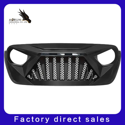 Auto-Grill für ABS Jeep Wranglers JL Haifisch-Grill 2018-2022 Front Bumper Grille Glossy Black US hat Aktien
